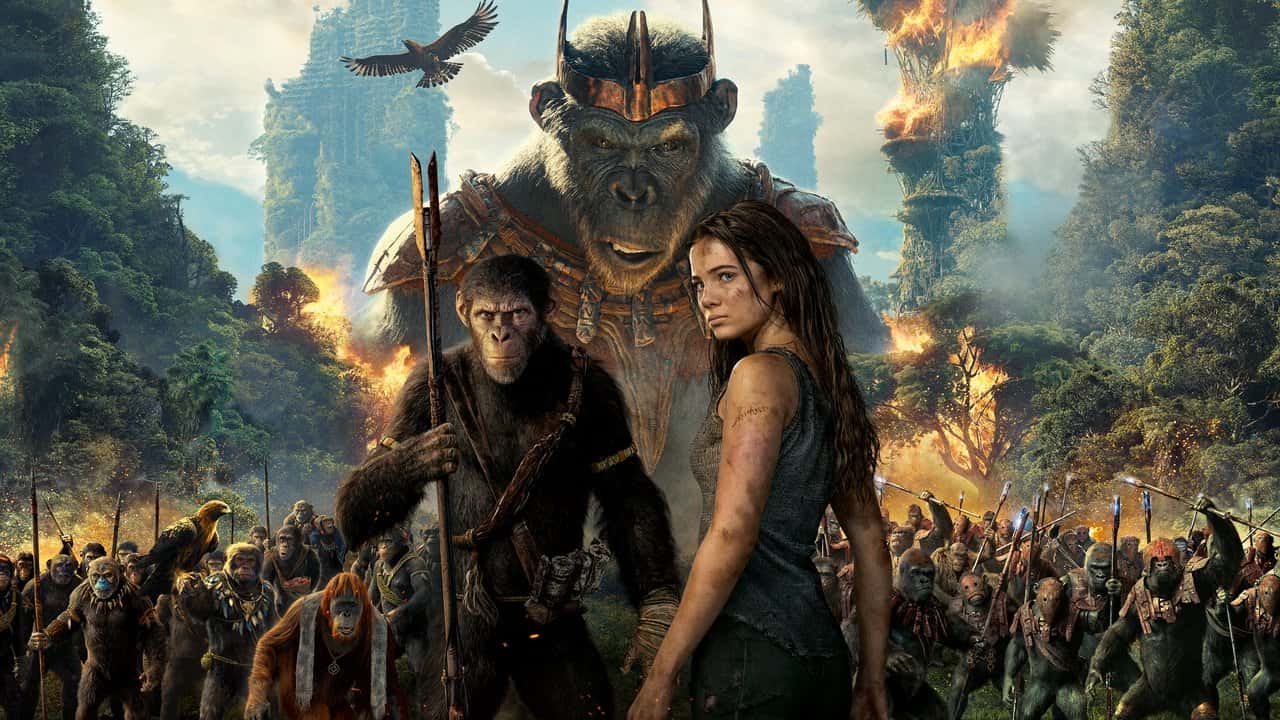 Nonton film Kerajaan Planet Kera (2024) subtitle indonesia streaming HD gratis
